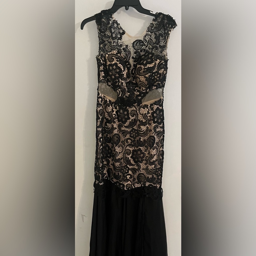 Black lace gown